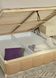Кровать Прованс с патиной, фрезеровкой, мягкой спинкой и подъёмным механизмом Квадраты