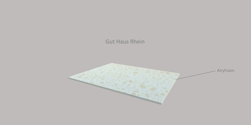 Тонкий матрац-топпер Gut Haus Rhein / Гут Хаус Рейн 70х190 см